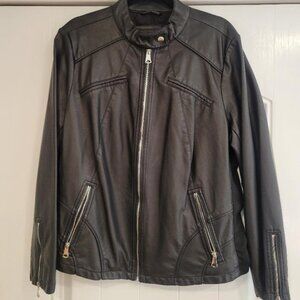 Marc New York Andrew Marc Womens 1X Black Jacket